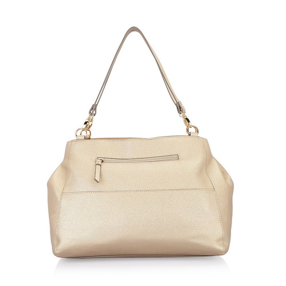 caprese women's satchel (gold)