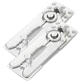 HOWDIA Sectional Couch Connectors Interlocking Clamps for Sectionals 2 Pack | Alligator Sofa Clips, 24 Screws, 3mm Thick Steel, Lift-To-Release, Sectional Connector Bracket for Wood-Frame Modular Sofas