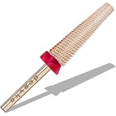 Depvko Super Long 5 in 1 Nail Drill Bits, 3/32'' Carbide Tungsten Bits, Two Way Rotate Professional Advanced Safety Bits for Nail, Fast Remove for Manicure Pedicure (Long 5in1-Rose Gold, Fine-F)