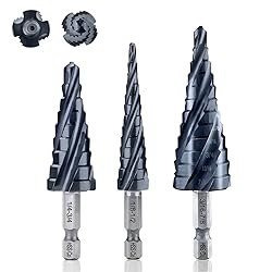 toolant Four Spiral Flute Cobalt Step Drill Bit