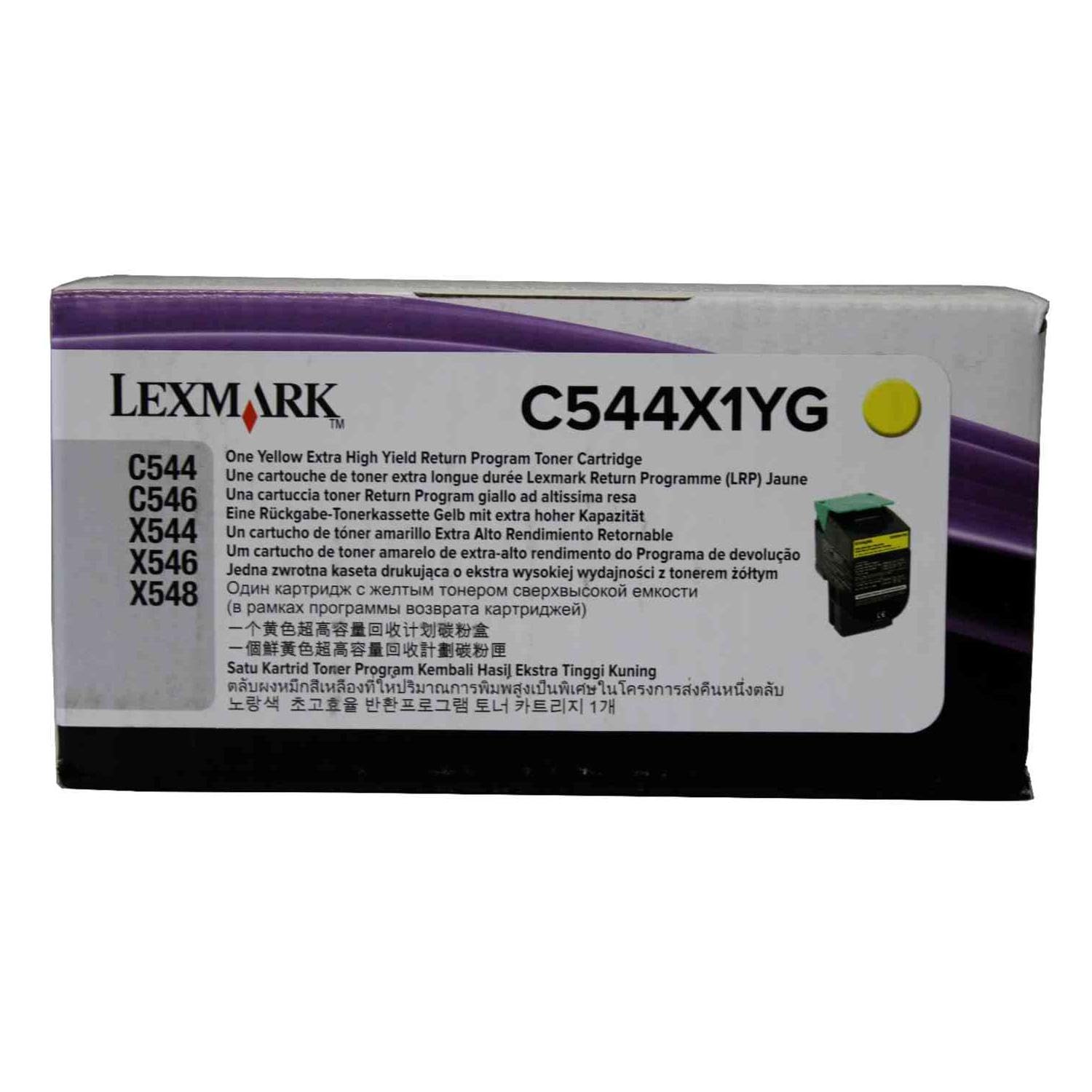 Lexmark C544X1YG - Toner Yellow Extra High Yield - Pages 4.000 - Warranty: 1Y