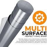 vgoltd Glossy Self-Adhesive Vinyl Wrap Dark Grey 90x500 cm Furniture Sticker view 4