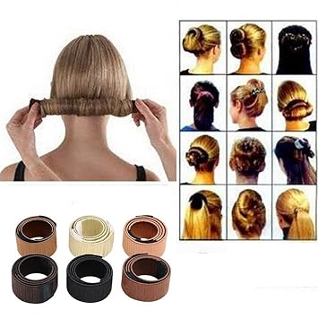 Wisdompark 2 Pieces Hair Styling Disk Donut Bun Maker Amazon In