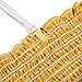 Sweetbei J Womens Strapless Pleated Summer Sexy Bandeau Tube Crop Tops Stripe-Yellow M
