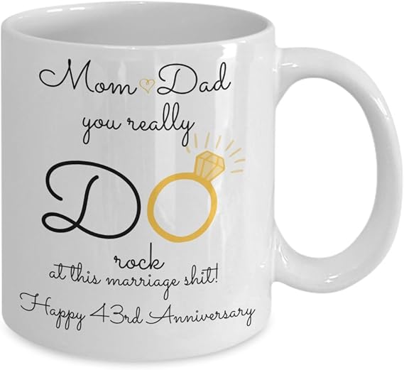 43rd anniversary gifts for parents
