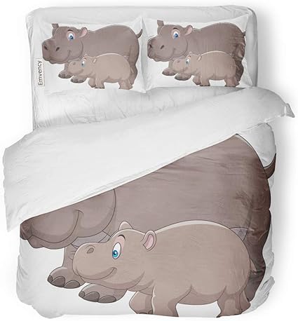 hippo bedding set