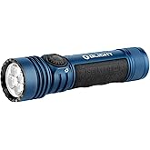 OLIGHT Seeker 4 Pro Rechargeable Flashlights, 4600 Lumens High Powerful Bright Light with USB C Holster, Waterproof IPX8 for Emergencies, Camping, Searching (Midnight Blue Cool White)