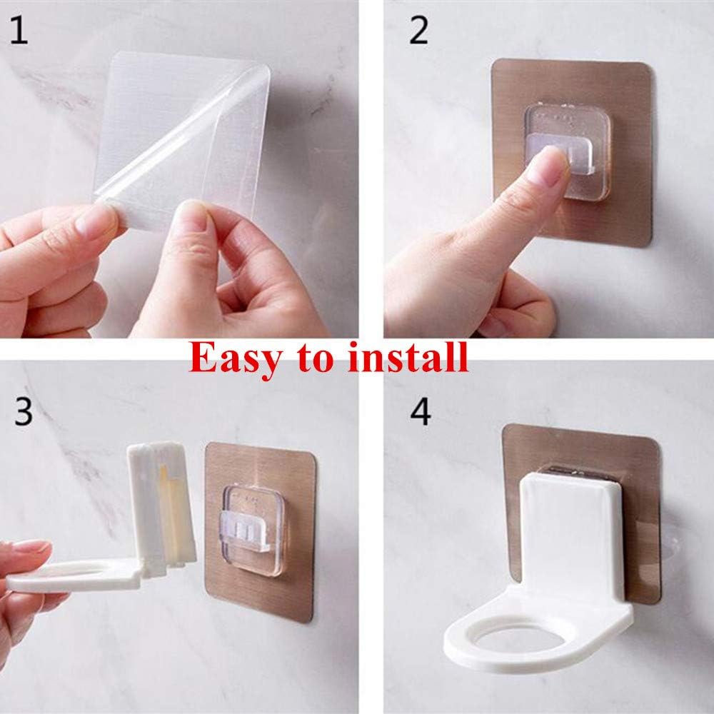 Shower Gel Bottle Rack Hook Bracket Bathroom Wall Magic Paste Shampoo Suction Wall Type Seamless Hook 3 Pack: Kitchen & Dining