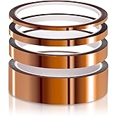 ELEGOO High Temp Tape, 4 Pack Polyimide High Temperature Resistant Tape Multi-Sized Value Bundle 1/8’’, 1/4’’, 1/2’’, 1’’ wit