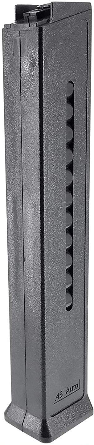 Airsoft magic 110 Round Polymer Medium Capacity Magazine for AEG UMP Airsoft - Black