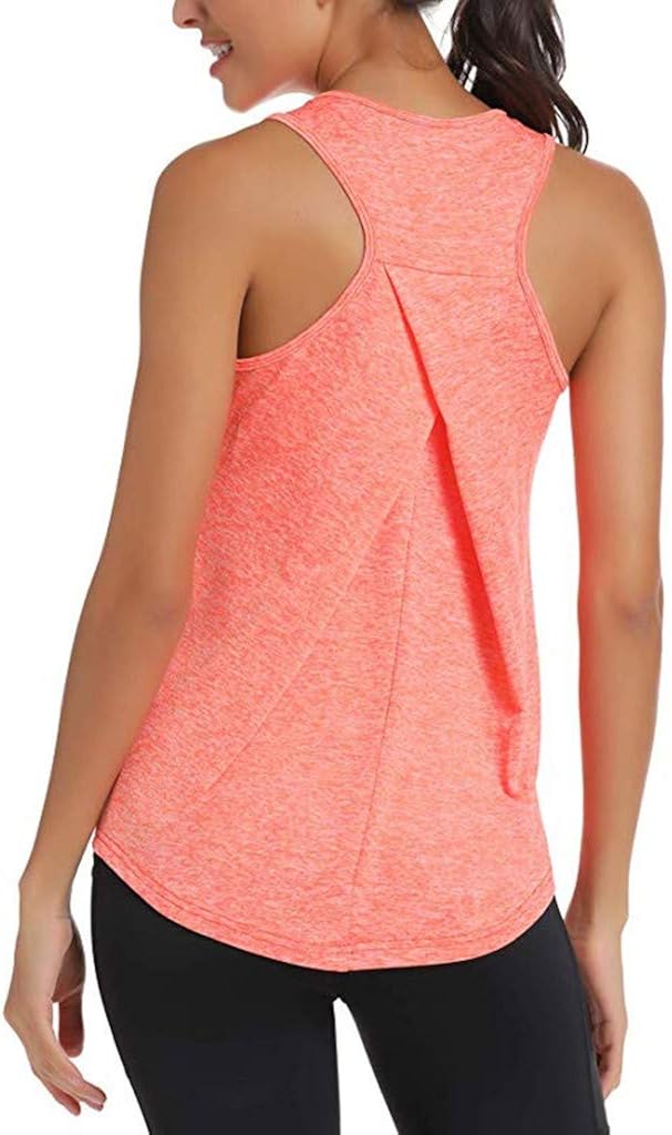 Amazon Wangolk タンクトップ レディース ヨガウェア トップス スポーツ tシャツ 通気性 無地 フィットネス スポーツ