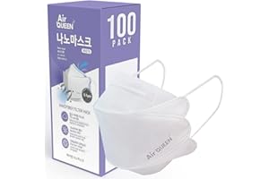 Air Queen™ (100 Pack) Nanofiber Mask | FDA Approved, 2021 Improved Redesign, Ergonomic Design, Breathable, Ultra Thin and Lig