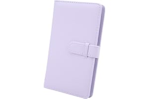 Yunir 108 Pockets Mini Photo Album for Fuji Film Mini 12 11,3 Inch Photo Holder Book for Movie Tickets Business Cards,PU Leat