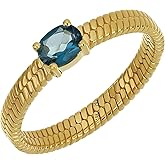 Bony Levy 14K Yellow Gold Blue Topaz Trend Ring