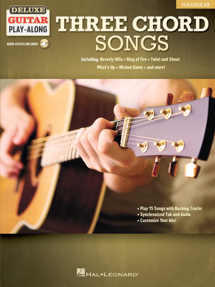 Three Chord Songs Deluxe Guitar Play-Along Volume 12
