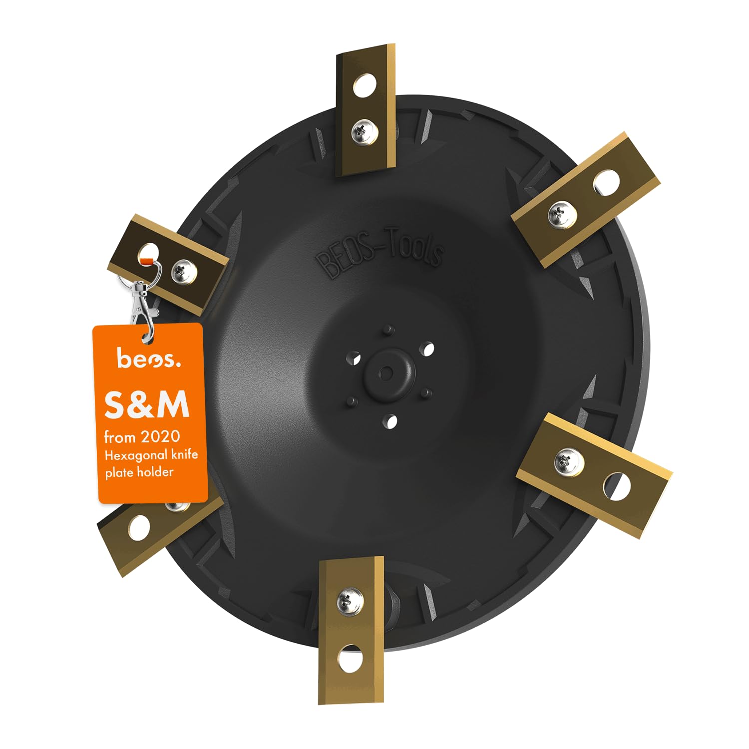 beos Robot Lawnmower Tuning Blade Disc for 6X Blades - Glass Fibre Reinforced Blade Disc - Robot Lawnmower Blade disc for Worx Landroid S&M (from 2020) & Vision M600