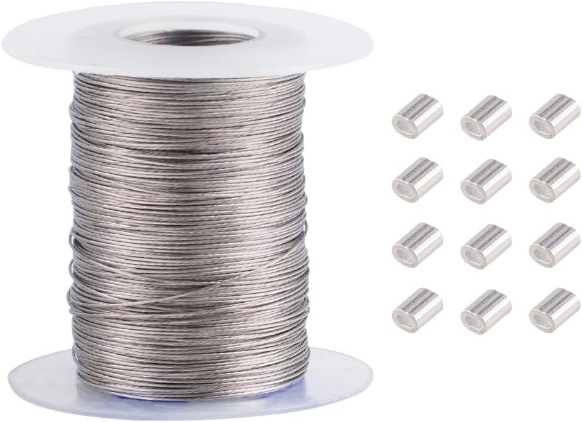 PH PandaHall 100m 0.5mm Heavy Duty Picture Hanging Wire