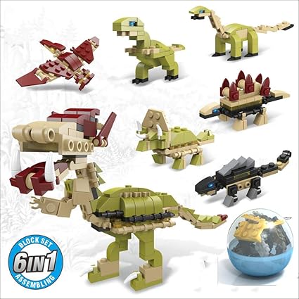 building block dinosaurs