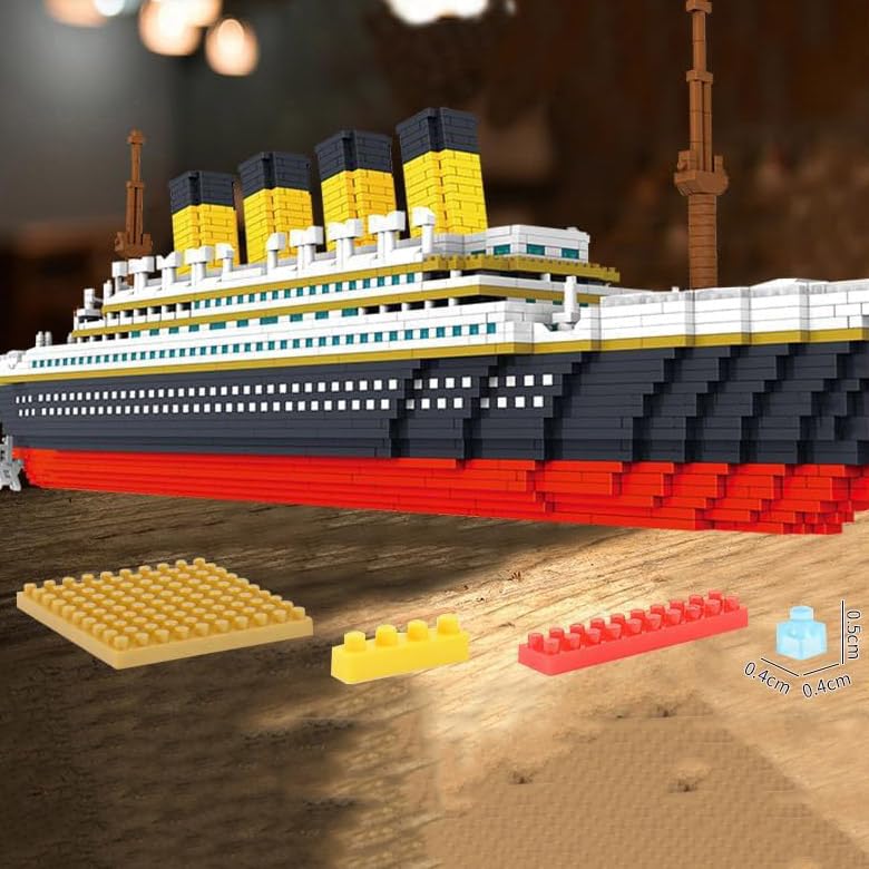 Kit 1855 Peças Conjunto De Blocos De Construção Titanic