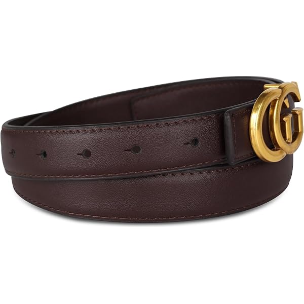 NEW!! Women’s Frye Brown Leather Grommets Belt with Gold Buckle Size S Frye Diamond-Embossed Leather Belt - Macy main image 2