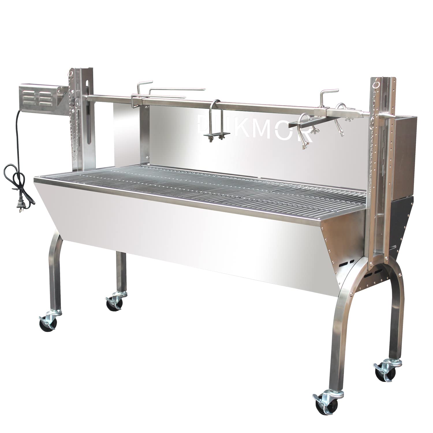Photo 1 of ***PARTS ONLY***
Rotisserie Grill Stainless Steel Charcoal Spit Roaster, 62" Pig Lamb Hooded Roaster Charcoal Spit with 30W Motor & Adjustable Height Lockable Casters for Outdoor Party Barbecue, Rated 150 LB By DNKMOR