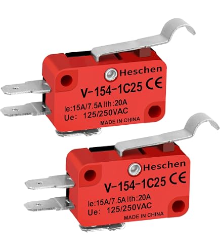 Amazon.com: Heschen Micro Switch, V-152-1C25, SPDT, Short Hinge
