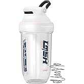 PROCHAIN Protein Shaker Bottle, Pre Workout Small Mixing Cup for Protein Shakes, Sport Supplement Mini Drink Mixer with Wire Whisk, Dishwasher Safe, 20 OZ, BPA-Free Tritan