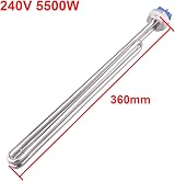 DERNORD 240V 5500W Foldback Heating Element 1" BSP Stainless Steel Heater Spare view 3