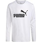 PUMA Boys' Long Sleeve Athletic Crewneck T-Shirt