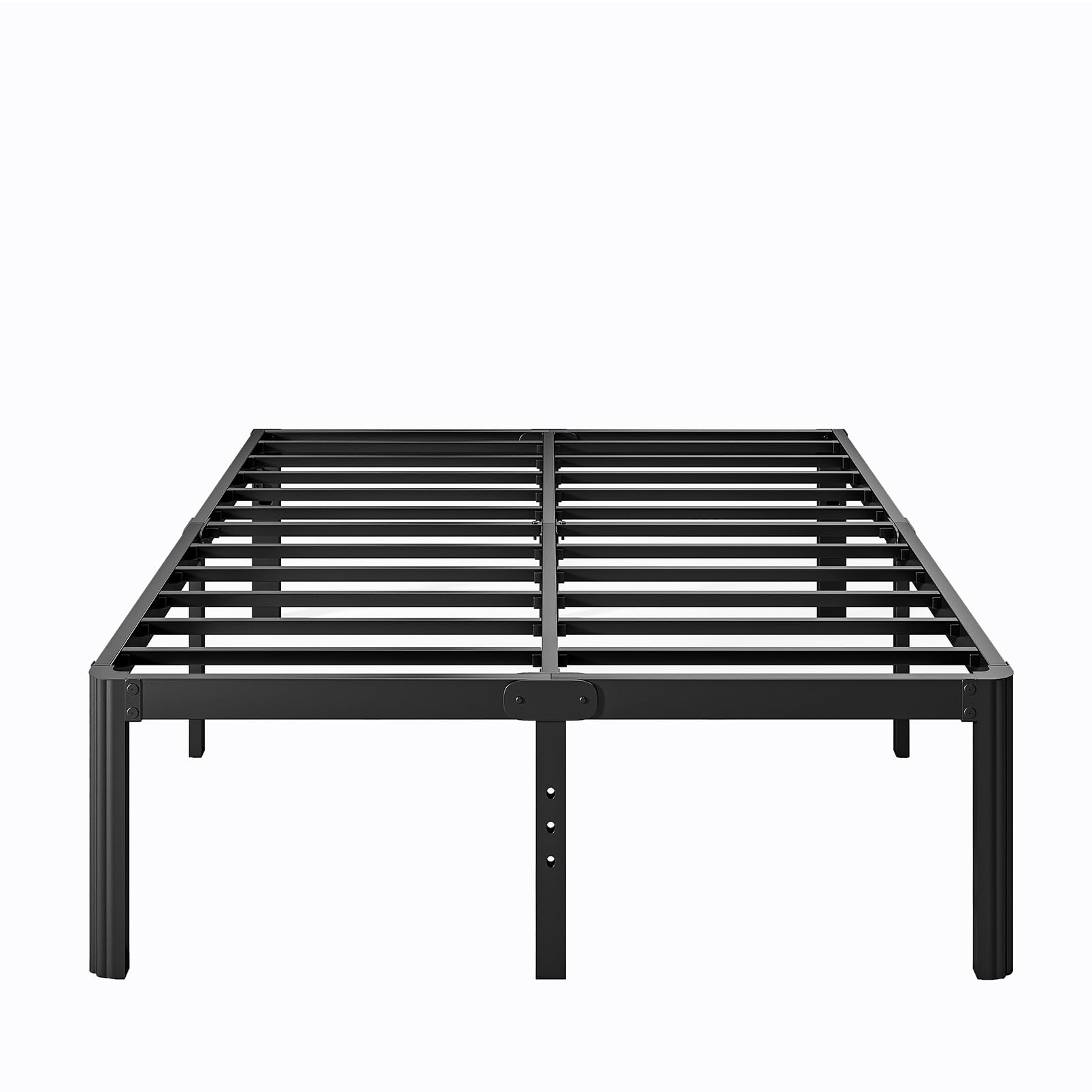 Photo 1 of LAKKURI 35 Inch High Full Size Bed Frame No Box Spring Needed, Platform Metal Bed Frame Full Size, Noise Free, Easy Assembly, Heavy Duty, Black