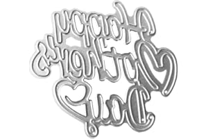 Happy Mother ' s Day Heart Metal Cutting Dies Stencil Scrapbooking Album Stamp Die Cutting