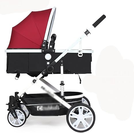 Qqb Folding Trolley Child Handcart Removable Armrest Sit Down