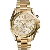 Michael Kors Bradshaw Women's Watch, Stainless Steel Chronograph Watch for Women with Steel or Leather Band