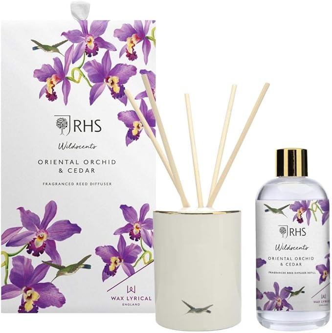 Wax Lyrical RHS Wildscents Oriental Orchid & Cedar Ceramic Reed