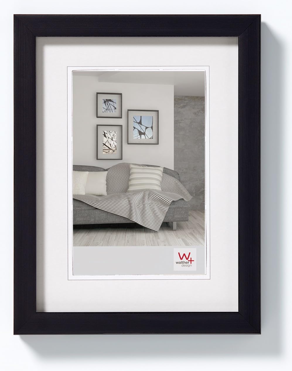 walther design Picture Frame Black 10 x 15 cm Construction Design Frame JK015B