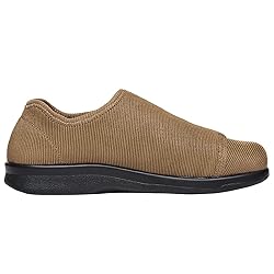 Propét Men's Cush N Foot Shoe, Sand Corduroy, 15