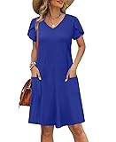 OFEEFAN Royal Blue Dresses for Women Summer Spring