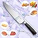 Sharp 8'' Chef Knife & Sharpener, Balanced Quality Stainless Steel Blade: Easily Cut Sushi, Sashimi, Chicken Meat & More, Professional Cutting, Chopping, Slicing & Dicing, Ergonomic Kitchen Equipment