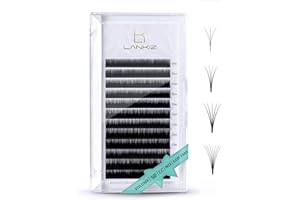 LANKIZ Volume Eyelash Extensions Individual Lashes 0.05 CC Curl 8-15mm Mixed Easy Fan Volume Lashes Rapid Blooming Self Fanni