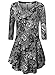 BAISHENGGT Women's Sleeveless Printed Flare Tunic Top XX-Large Black Paisley