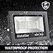 Ustellar 2 Pack 60W LED Flood Light, IP66 Waterproof, Outdoor Super Bright Security Lights, 300W Halogen Bulb Equivalent, 2700K Warm White, Floodlight Landscape Wall Lights