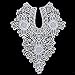 Smiry 1Pc Off-White Fabric Flower Venise Lace Trim Collar Lace Applique Patches Neckline Sewing DIY