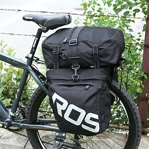 Docooler 3 in 1 Multifunction Road MTB Mountain Bike Bag Bicycle Pannier Rear Seat Trunk Bag