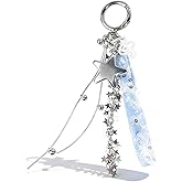 Angyape Cute Wristlet Keychain for Women Star Car Keychain Wrist Bag Charms Purse Charms for Handbags Y2K Accessories Gifts