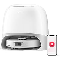 roborock Qrevo Curv S5X Robot Vacuum and Mop, 18,500Pa Suction, Zero-Tangling Design, FlexiArm Side Brush & Mop, Smart Obstac