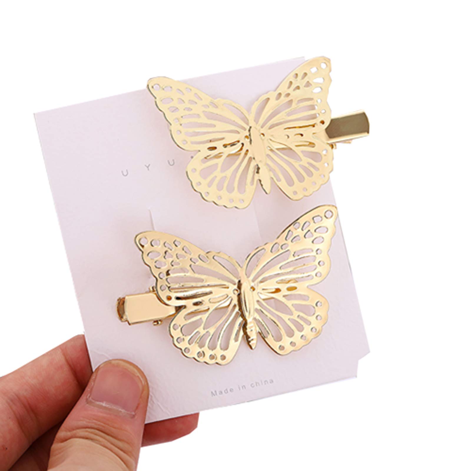 A Pair Hairpin Sequin Butterfly Hairpin Lovely Metal Snap Hair Pins Multiple Style Little Hairpin Hair Accessories Baby Girls Hair Clips for Newborns Toddlers Baby Girls