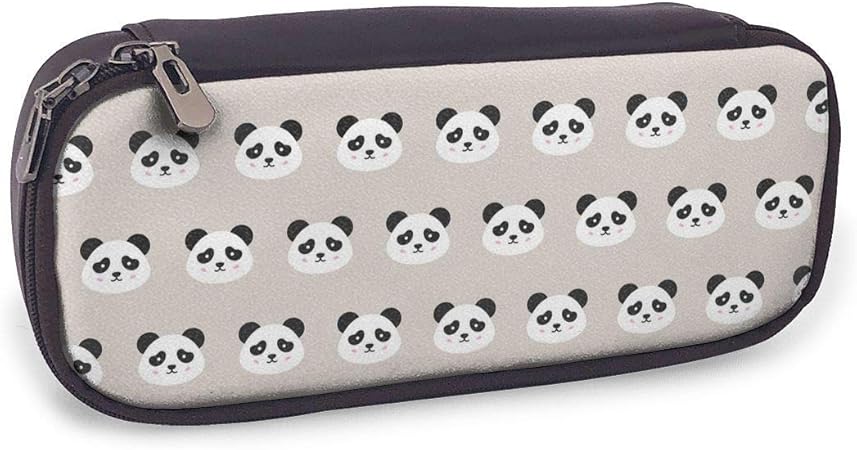 Amazon ペンケース かわいいパンダ柄 Pen Bag 筆箱 かわいい 文房具 収納ケース 高校生 女子 中学生 Puレザー ペンポーチ 子供 プレゼント ペンケース 文房具 オフィス用品