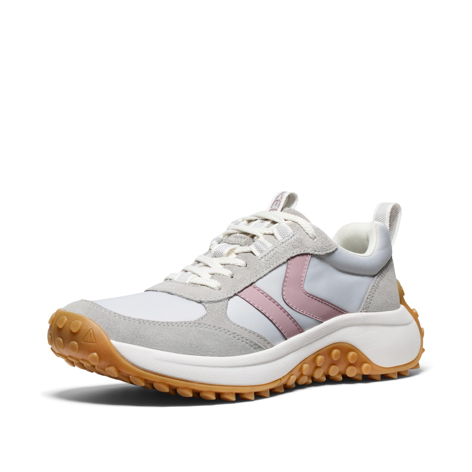KEEN Women’s KS86 Comfortable Durable Retro Style Sneakers, Alloy/Toadstool, 6