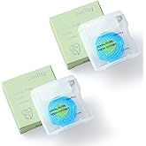 Coconut-Oil Infused Woven Dental Floss,Deep Clean Natural Vegetable Waxed Floss,Extra Wide Cleaning and Slides Smoothly & Eas