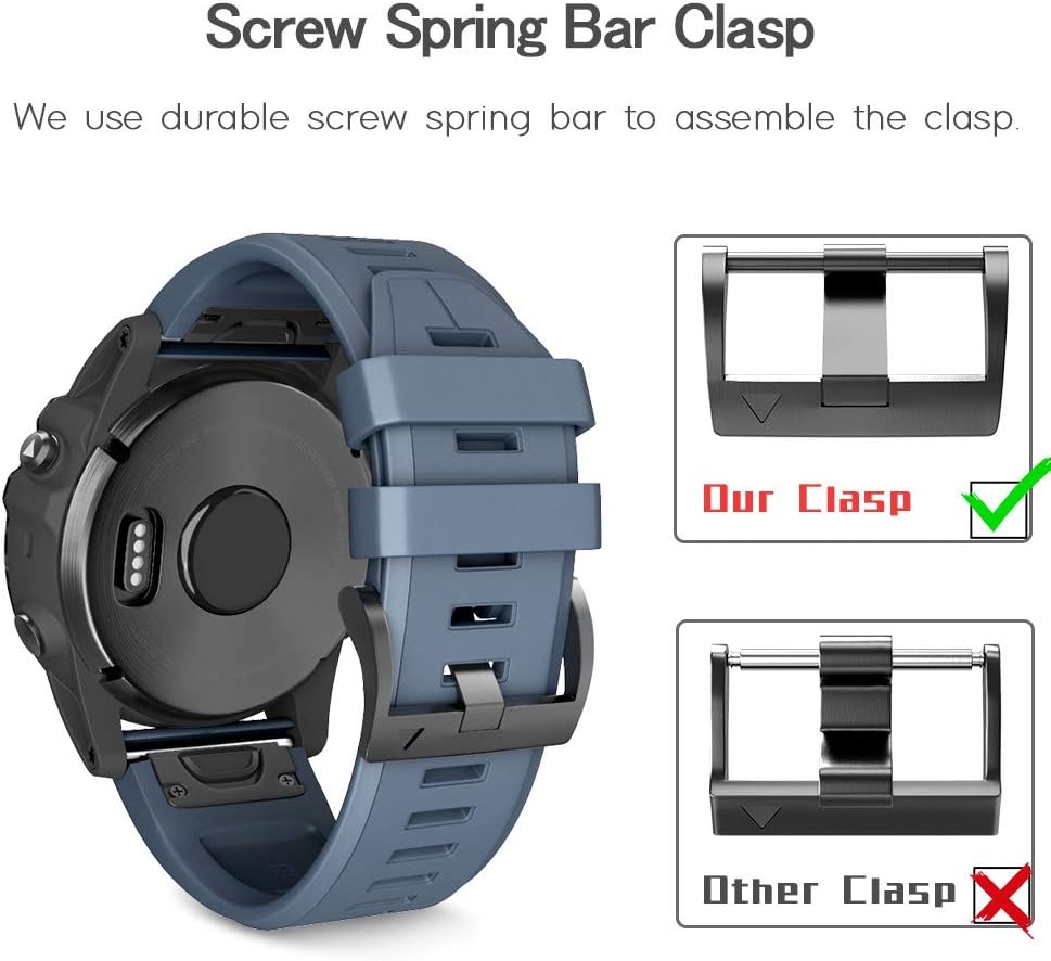 NotoCity for Garmin Fenix 6/6 pro/5/7 strap, Quickfit 22mm Watch Strap for Garmin Fenix 7 Pro/5 Plus, Epix (Gen 2) 47MM - Image 4